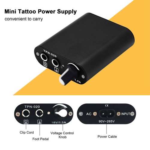 Tattoo Kit Machine Gun Motor Pen 10 Color Inks Power Supply Tattoo Needles - Picture 11 of 14