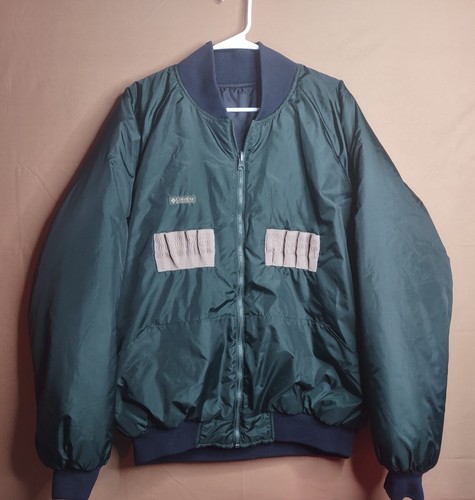 Seltene Hunter Green Columbia Herren Wendebomber Puffer Jagdjacke A+Zustand