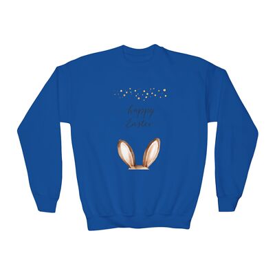 Easter Youth Crewneck Sweatshirt, Cute Bunny, Spring Apparel, Kids Gift, Easter