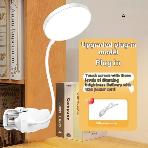 Led Table Lamp USB Rechargeable Night Light With Folding Clamp Eye Protection - Photo 13/15