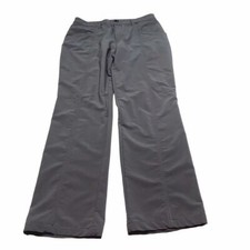 Riders By Lee Woman's10M Straight Pants gray stretch light belt loop zip button