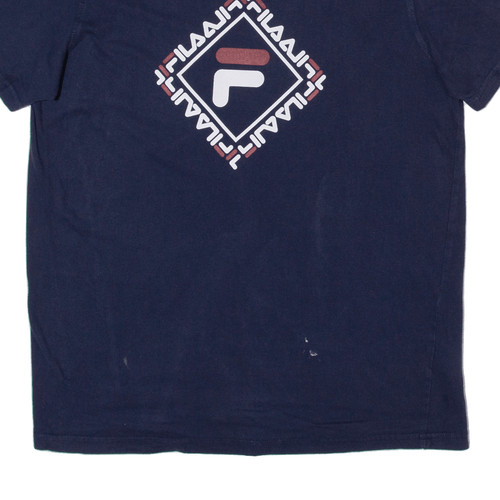 FILA Mens T-Shirt Blue S - Picture 5 of 6