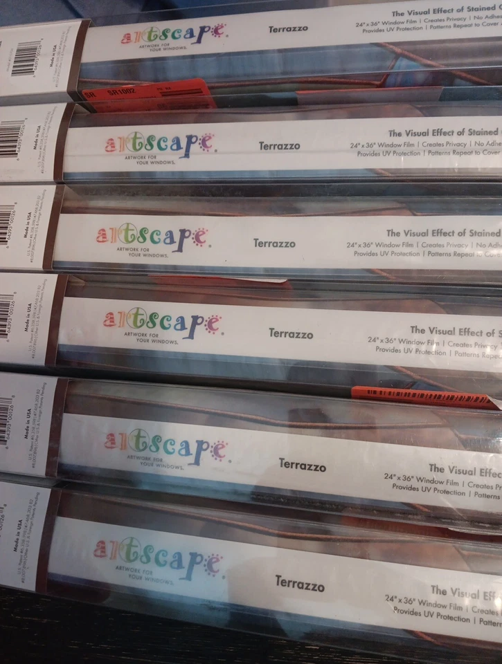 Película decorativa para ventanas Artscape Terrazzo 24" x 36" 01-0709 6 piezas Foto 2 de 4