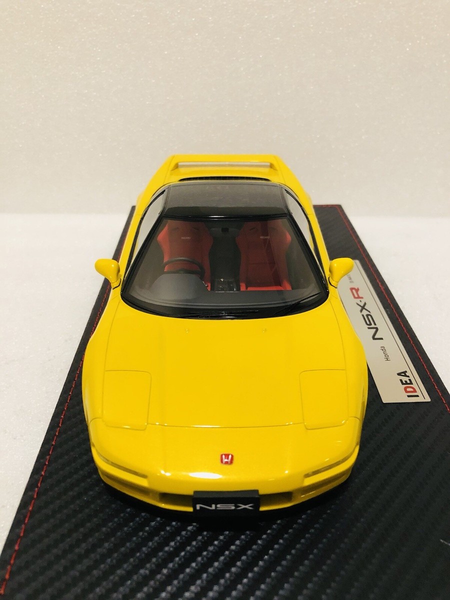 アクセサリー HONDA NSX-R 1:18 MakeUp Honda NSX-R 1992 Indy Yellow Pearl IM006E With