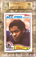 1982 POP 2 TONY DORSETT HOF TOPPS FOOTBALL #311 BGS 10 PRISTINE!! 