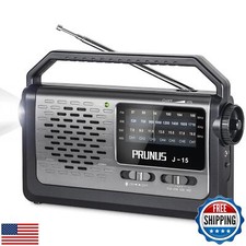 NOAA Weather AM FM Portable Radio with Best Reception,Flashlight, Earphone Ja