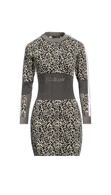 dress with mesh long sleeves Zeta Sheer Embellished Long Sleeve A-Line Mini Dress in Almond