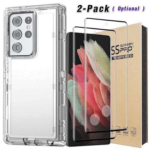 For Samsung Galaxy S21/+/Ultra 5G Transparent Case Clear Cover Screen Protector - Picture 13 of 36