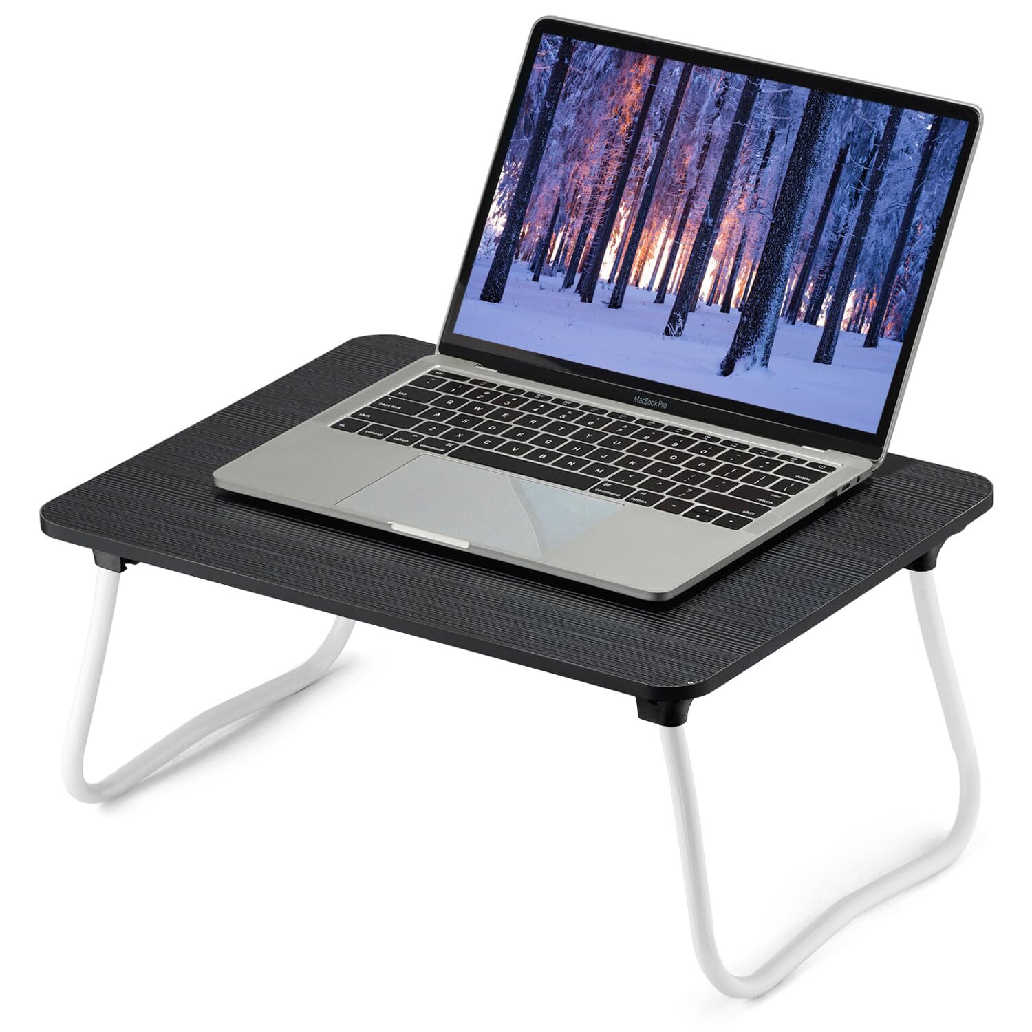 Foldable Laptop Bed Desk Portable Lightweight Study Stand for Mini Notebooks