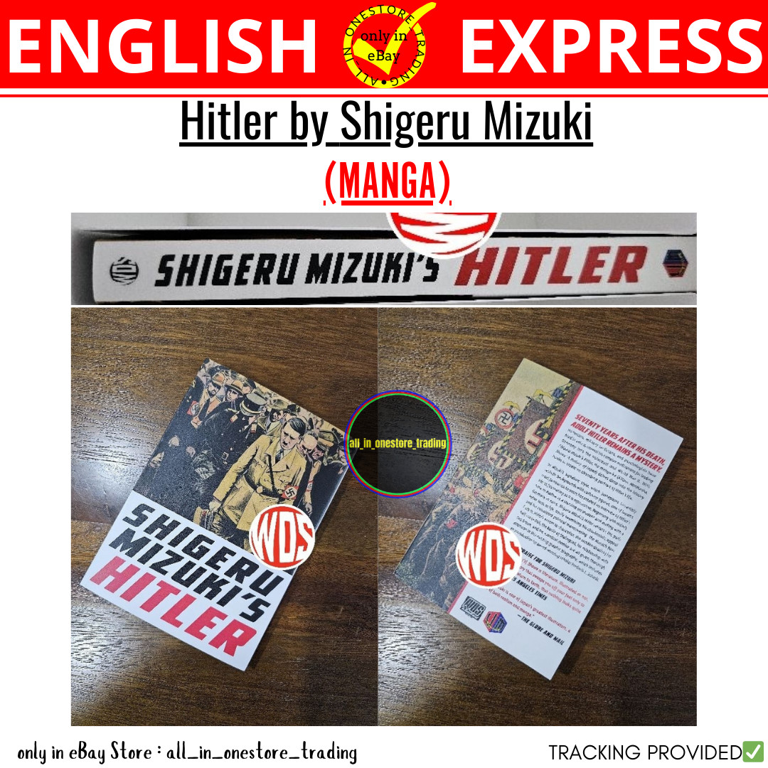 Libro de historietas manga Hitler de Shigeru Mizuki versión en inglés ~ nuevo y sellado