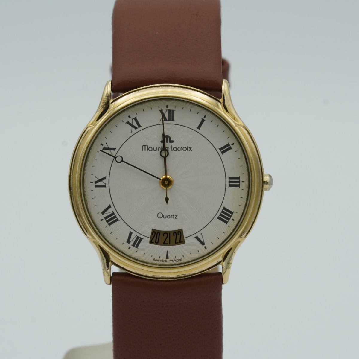 MAURICE LACROIX VINTAGE HERREN UHR STAHL 33MM 95928 ARMBANDUHR 