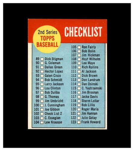 1963 Topps Baseball: Choose Your Card (#65 to #128) FREE SHIPPING! - Picture 320 of 479