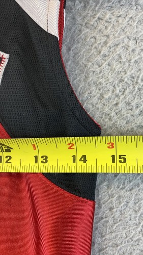 Nike Tank Top Shirt Kids Boys Size 4 Red Black Sleeveless Basketball /75-45 - Picture 4 of 7