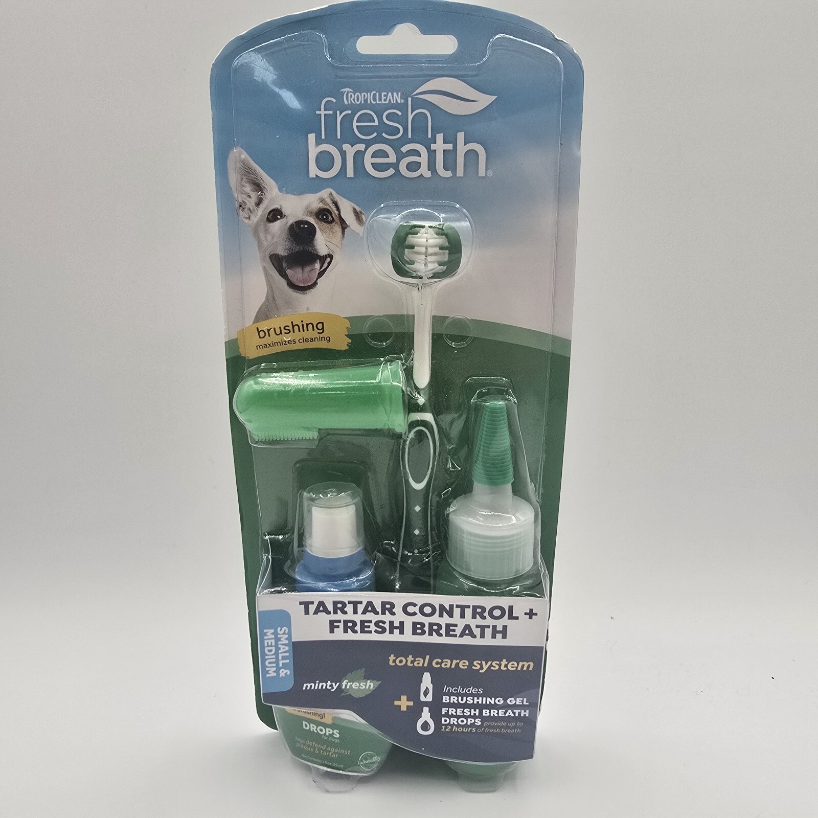 NEW TropiClean Fresh Breath Total Care Kit for Small & Med D