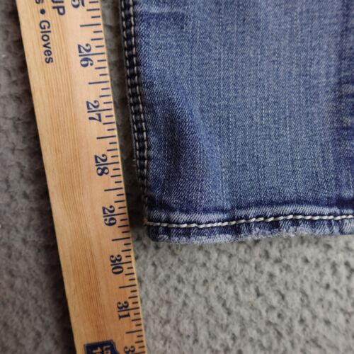 Miss Me Jeans Girls 14 Blue Denim Distressed Flap Pocket Skinny KE8061S17 Light - Picture 17 of 20
