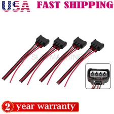 4 x Ignition Coil Female Connector Plug Harness For 2002-2010 Toyota Camry 2.4L