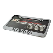 New Nissan Xterra Car Truck Chrome Metal License Plate Frame with Screw Covers