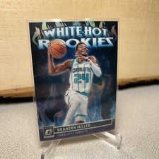 2023-24 Optic Basketball #10 Brandon Miller Purple Holo White Hot Rookies