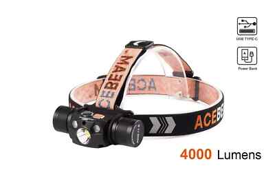 Acebeam H30 5000K 4000 Lumen Red + Green Headlamp Flashlight