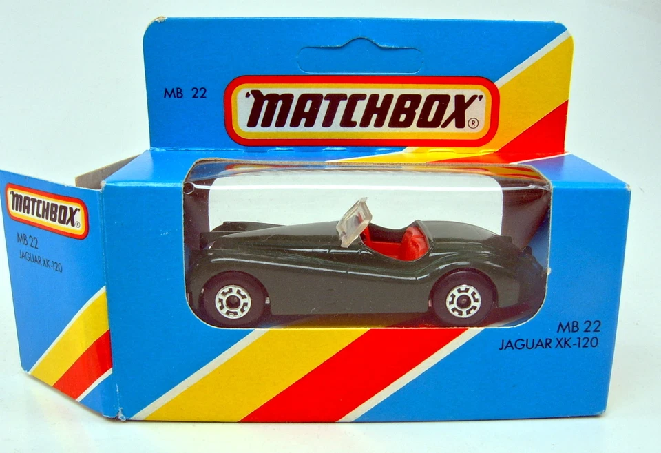 Matchbox Superfast Nr. 22E Jaguar XK 120 d'grün Made in England top in Box - Bild 1 von 4