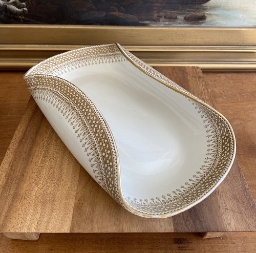 ROYAL WORCESTER Curled ASPARAGUS/SPARROW GRASS Serving DISH Plate Antique - Picture 2 of 14