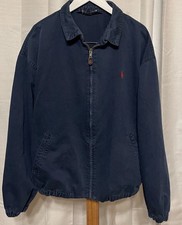 Vintage Polo Ralph Lauren Harrington Jacket Mens Full Zip Bomber Pony Size XL