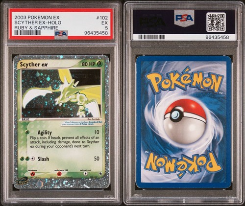Scyther ex graded PSA 5 for sale on eBay