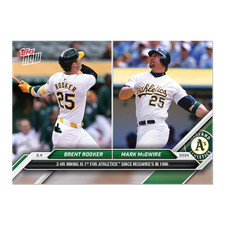 Brent Rooker - 2024 MLB Topps Now Card 157 - Print Run: 668 Oakland Athletics