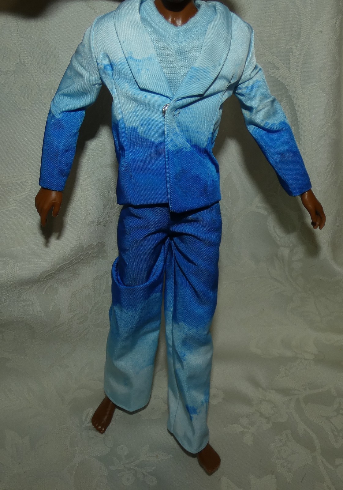 MATTEL KEN 2025 KOUTURE #2 OMBRE BLUE SUIT JACKET PANTS SHIRT FASHION LOT 4 DOLL