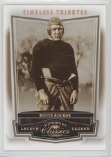 2008 Donruss Classics Legend Timeless Tributes Bronze /250 Knute Rockne #102 0af