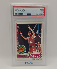 Topps 1977-78 Bill Walton #120 White Back PSA 7 Portland Blazers Basketball