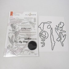 Altenew "All Things Orange" Stamp + Die Set Sunset Sunrise Sun Mountains