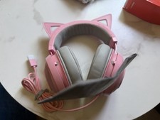 Razer Kraken Kitty V2 USB Headset with RGB Kitty Ears Quartz Edition