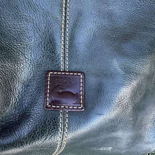Dooney & Bourke Florentine Leather Twist Sac Shoulder Bag Natural Handbag - Picture 13 of 13