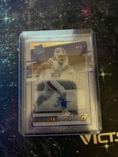 2020 Chronicles Clearly Donruss Zack Moss Rated Rookie Auto Holo Gold /5 RC