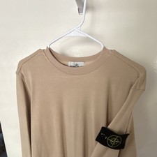 Non-authentic Stone Island Men s Beige Heavyweight Pullover Crew - Long Sleeve L