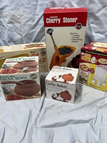 Lot of Vintage Kitchen Tools Gadgets NIB FREE SHIP! food sealer, server, stoner - product listing photo