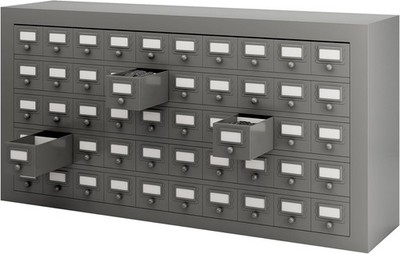 50 Drawers Metal Storage Drawer Cabinet Hardware Organization Storage Box