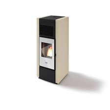 Stufa a pellet a gassificazione Laminox BUTTERFLY MONOFACCIALE 11kW BLACK LINE