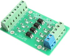 4 Channel Optocoupler Isolator Module PLC Signal Converter P Size: 3.3V to 24V