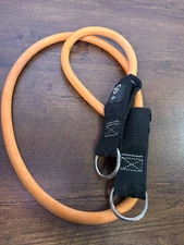 GoFit Pro Gym Extreme Tube Medium Resistance Training Elastic Band 50 lbs Orange