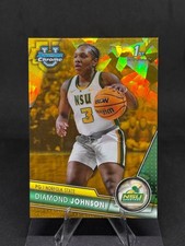Diamond Johnson 2023-24 1st Bowman Chrome Sapphire University Gold /50 #22