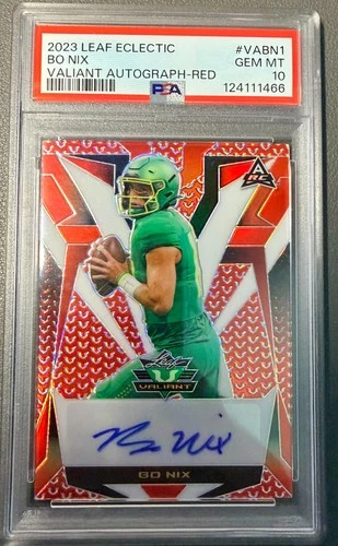 2023 Leaf Eclectic Bo Nix Rookie #VABN1 /9 PSA10 Oregon Ducks Denver Broncos