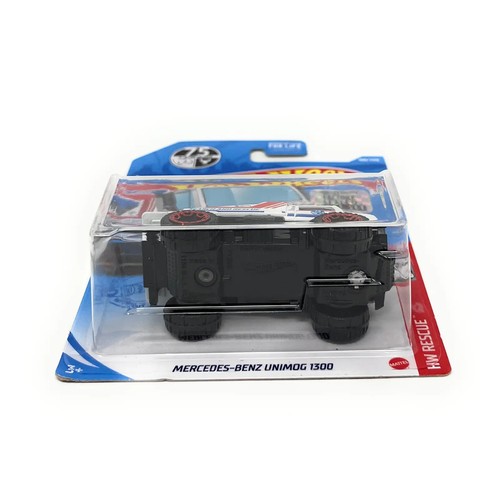 Rescate Hot Wheels 2021 - Mercedes-Benz Unimog 1300 (blanco) #188 búsqueda y rescate - Imagen 2 de 3