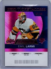 2021-22 Upper Deck Credentials #78 Emil Larmi 2020-21 Upper Deck Pink #/49