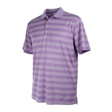 Nike Golf Tour Performance Dri-FIT Polo Shirt Mens Large Purple Striped