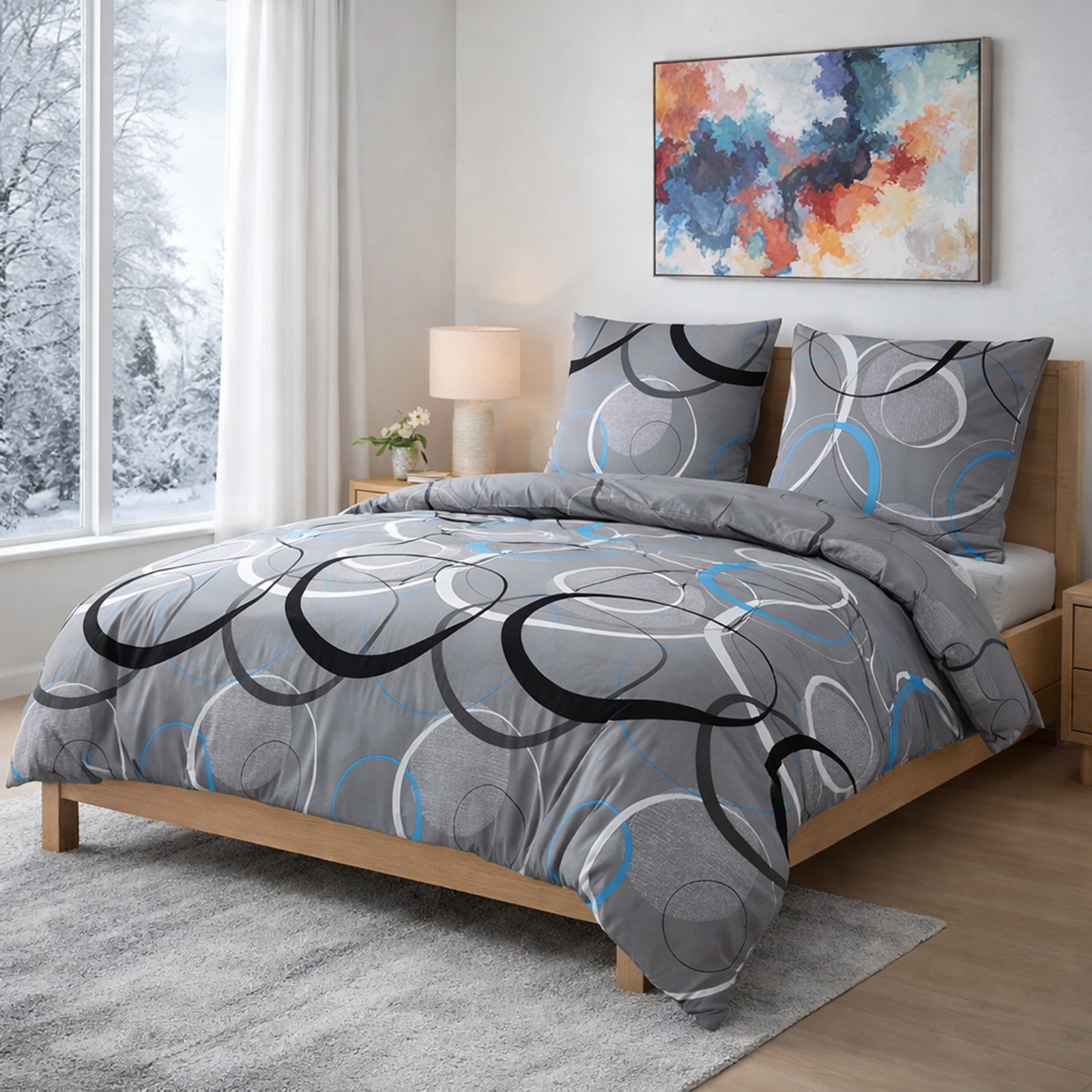 Bettwäsche Fleece 135x200 / 155x220 / 200x200 Bett Bezug warm Winter Thermo Neu