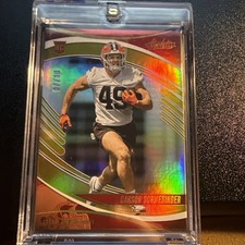 2025 Panini Absolute - Rookies Carson Schwesinger #112 Gold (RC) 07/10!!! ROY!