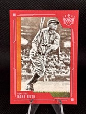 2022 Panini Diamond Kings Baseball Card- Red Frame #1 Babe Ruth