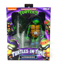 NECA TMNT Teenage Mutant Ninja Turtles in Time Leonardo 7  Action Figure NIB New
